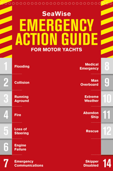 Spiral-bound Seawise Emergency Action Guide and Safety Checklists for Motor Yachts Book