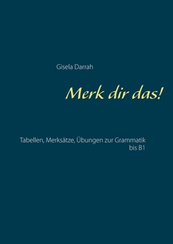 Paperback Merk dir das!: Tabellen, Merksätze, Übungen zur Grammatik bis B1 [German] Book