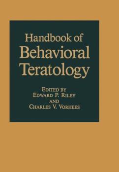 Paperback Handbook of Behavioral Teratology Book