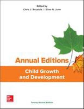 Paperback Annual Editions: Child Growth and Development, 22/E Book
