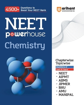 Paperback Arihant NEET Powerhouse Chemistry Book For 2024 Exam (4500+ Question to Boost Your NEET Rank) Book