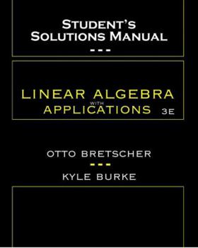 Hardcover Student's Solutions Manual for Linear Algebra with Applications Book