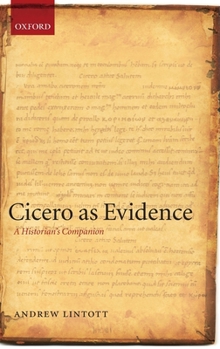 Hardcover Cicero as Evidence C Book