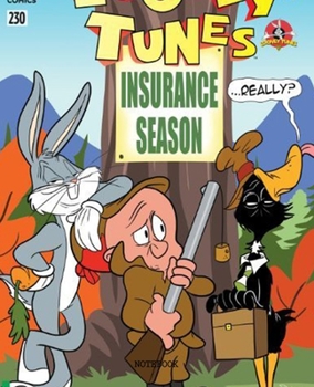 Notebook: Looney Tunes Cartoon Soft Glossy Cover College Ruled Lined Pages Book 7.5 x 9.25 Inches 110 Pages