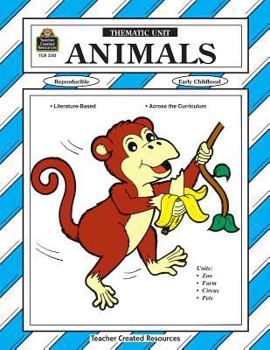 Paperback Animals Thematic Unit Book