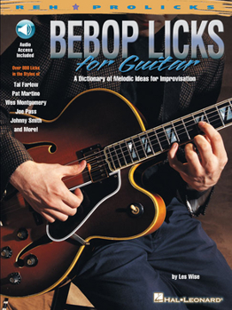 Paperback Bebop Licks for Guitar [With CD] Book