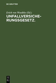 Hardcover Unfallversicherungsgesetz. [German] Book