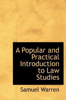 Hardcover A Popular and Practical Introduction to Law Studies Book