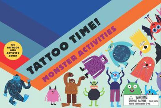 Paperback Tattoo Time! Monster Activities Book