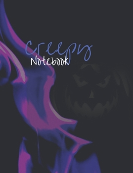 Paperback Creepy Notebook: Composition Book with Halloween Theme, Notes for School, Journal Gift for Diary Creative Writing (volume 11) Book