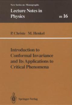Paperback Introduction to Conformal Invariance and Its Applications to Critical Phenomena Book