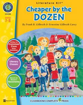 Paperback Cheaper by the Dozen: Grades 7-8 [With Transparencies] Book