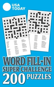 Paperback USA Today Word Fill-In Super Challenge: 200 Puzzles Book