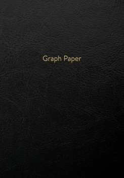 Graph Paper: Executive Style Composition Notebook - Elegant Black Leather Style, Softcover 7 x 10 - 100 pages (Office Essentials)