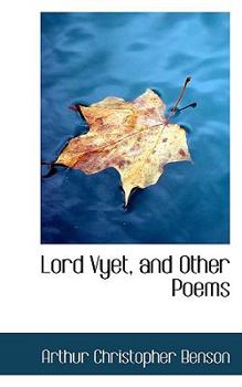 Paperback Lord Vyet, and Other Poems Book
