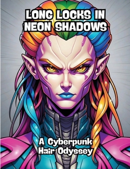 Paperback Long Locks in Neon Shadows: A Cyberpunk Hair Odyssey Book