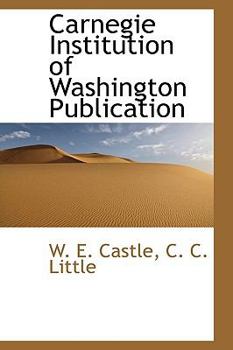 Paperback Carnegie Institution of Washington Publication Book