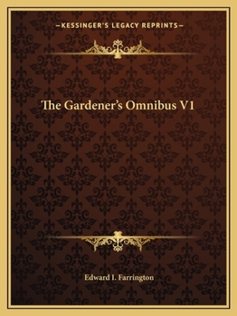 Paperback The Gardener's Omnibus V1 Book