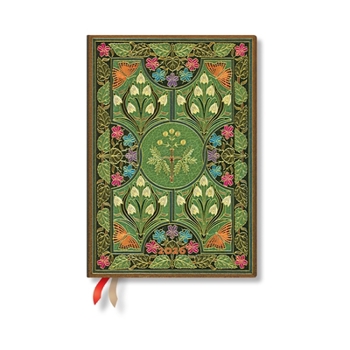 Paperblanks 2026 Poetry in Bloom Poetry in Bloom 12-Month Planner MIDI Horizontal Elastic Band 160 Pg 100 GSM