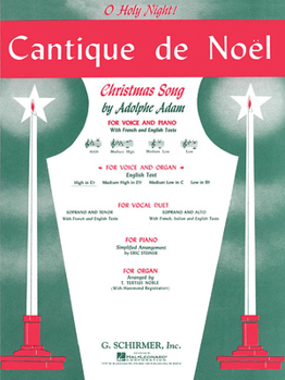 Paperback Cantique de Noel (O Holy Night): High Voice (E-Flat) and Organ Book