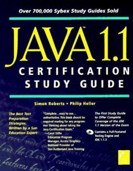 Hardcover Java 1.1 Certification Study Guide [With *] Book
