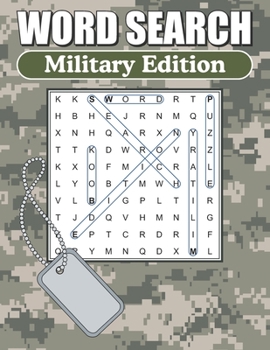 Paperback Word Search - Military Edition: Large Print Word Find Puzzles For Adults [Large Print] Book