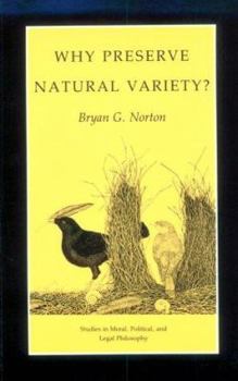 Paperback Why Preserve Natural Variety? Book