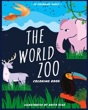 Paperback The World Zoo: Coloring Book