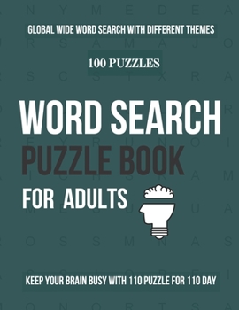 Paperback word search puzzle book for adults: 100 puzzles word search large print big letters Book