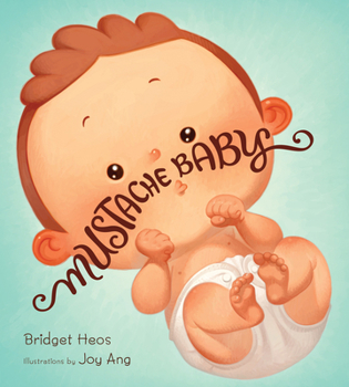 Hardcover Mustache Baby Book