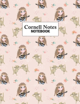 Cornell Notes Notebook: Efficient Note Taking System For College and University Students : Guitar Girl Cover Design