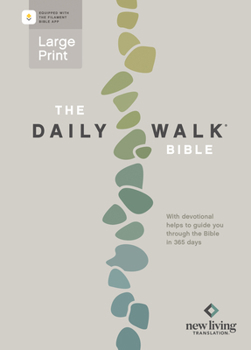 Paperback The Daily Walk Bible Large Print Nlt, Filament Enabled (Softcover) Book