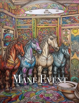 Paperback Mane Event: A Coloring Book of Equine Bathroom Adventures Book