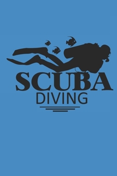 SCUBA DIVING: Notebook Diving Planer Diver Notizbuch kariert squared Tauch Journal 6x9 karo