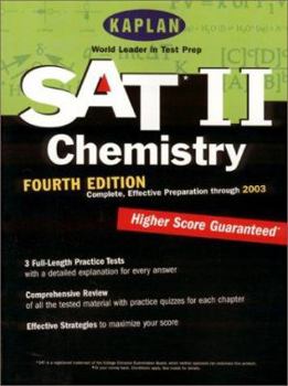 Paperback Kaplan SAT II: Chemistry, Fourth Edition: Higher Score Guaranteed Book