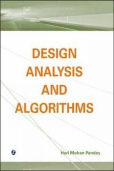 Paperback Design Analysis and Algorithms Book