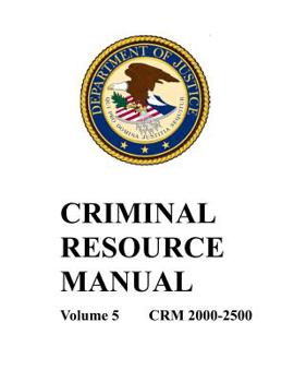 Paperback Criminal Resource Manual: 2000-2500 Book