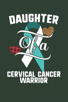 Daughter Of A Cervical Cancer Warrior: Cervical Cancer Awareness Leopard Buffalo Plaid Family Gift