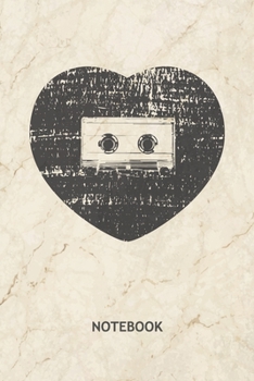 NOTEBOOK: Nineties Kids Note Book Grid-lined 6x9 - Music Journal A5 Gridded - 90s Kids Planner 90s Party 120 Pages SQUARED - Retro Cassette Tape Diary ... 90s Soft Cover - Partygoer Birthday Present