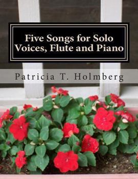 Paperback Five Songs for Solo Voices, Flute and Piano Book