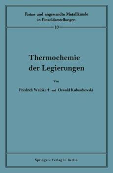 Paperback Thermochemie Der Legierungen [German] Book