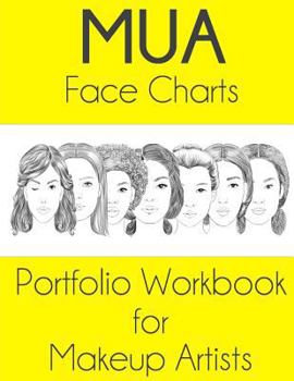 Paperback MUA Face Charts Portfolio Workbook for Makeup Artists Book