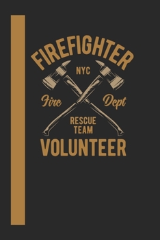Firefigther Nyc Fire Dept Rescue Team Volunteer: 120 Seiten Kariert Papier.  Schreibheft Ideal Für Schule Und Beruf. (German Edition)