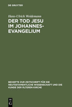 Hardcover Der Tod Jesu im Johannesevangelium [German] Book