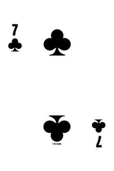 Paperback 7 Of Clubs: Poker Card 5x5 Graph Paper Notebook With .20" x .20" Squares For Work, Home Or School. 6 x 9 Notepad Journal For Math, Book