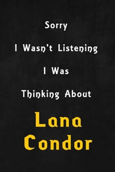 Sorry I wasn't listening, I was thinking about Khalid: 6x9 inch lined Notebook/Journal/Diary perfect gift for all men, women, boys and girls who are fans of films, series and Tv shows ...