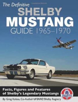 Hardcover Definitive Shelby Mustang GD 1965-70 Book