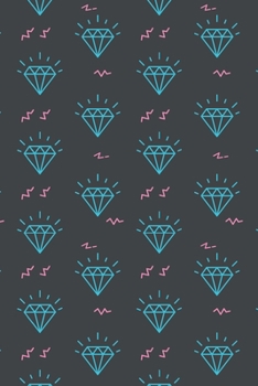 Paperback Notes: Diamonds / Medium Size Notebook with Lined Interior, Page Number and Daily Entry Ideal for Organization, Taking Notes, Book