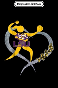 Paperback Composition Notebook: LSU Tigers Lsu Girls Softball - Apparel Journal/Notebook Blank Lined Ruled 6x9 100 Pages Book