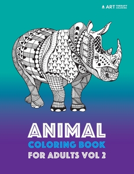 Paperback Animal Coloring Book For Adults Vol 2 Book